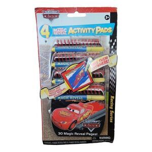 Disney Pixar CARS Mini Magic Reveal Activity Pads 4 Pack Party Favors NOS
